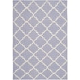 thumbnail image 2 of Safavieh Dhurries Brad Geometric Area Rug, Purple/Ivory, 4' x 6', 2 of 8
