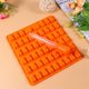 thumbnail image 2 of 53 Cavities Bear Chocolate Mold DIY Silicone Gummy Mould Candy Tray for Jelly Cookie Ice Cube (Orange, with Dropper), 2 of 4