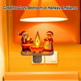 thumbnail image 2 of Santa Claus & Mrs. Claus Christmas Campfire Flickering NightLight,Cute Swivel Plug-in Figurine Lamp for Holiday Decor, Indoor. Campfire Night Light with Flicker Bulb,Figurine Light, 2 of 6