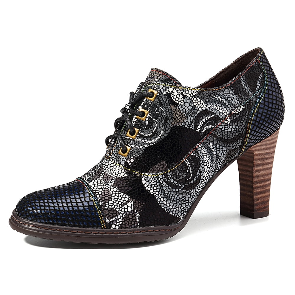 genuine leather pumps