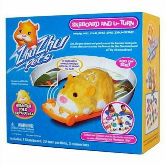 Zhu Zhu Pets Skateboard/U-Turn Track Set