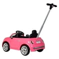 thumbnail image 4 of Best Ride-on Cars 2-in-1 Fiat 500 Baby Toddler Toy Push Car Stroller, Pink, 4 of 11