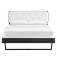 thumbnail image 4 of Modway Bridgette Full Wood Platform Bed With Angular Frame, Black/White, 4 of 12
