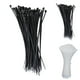 Fashionhome 100pcs Attaches de Câble 3x150mm Réutilisable Standard en Plastique Nylon Fil Zip Cravate, Noir – image 3 sur 8