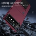 thumbnail image 4 of Nalacover for Samsung Galaxy Z Flip 4 5G, Folding of Three-Dimensional Support Kickstand Hard PC Back Shockproof Bumper Protective Luxury Silicone Phone Cover For Samsung Galaxy Z Flip 4 5G, Winered, 4 of 10