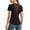 Black, variant on Women's Mesh Back Split Raglan Short Sleeve Workout T-Shirt, Curved Hem Quick Dry Athletic Casual Top for Running Gym Daily Wear