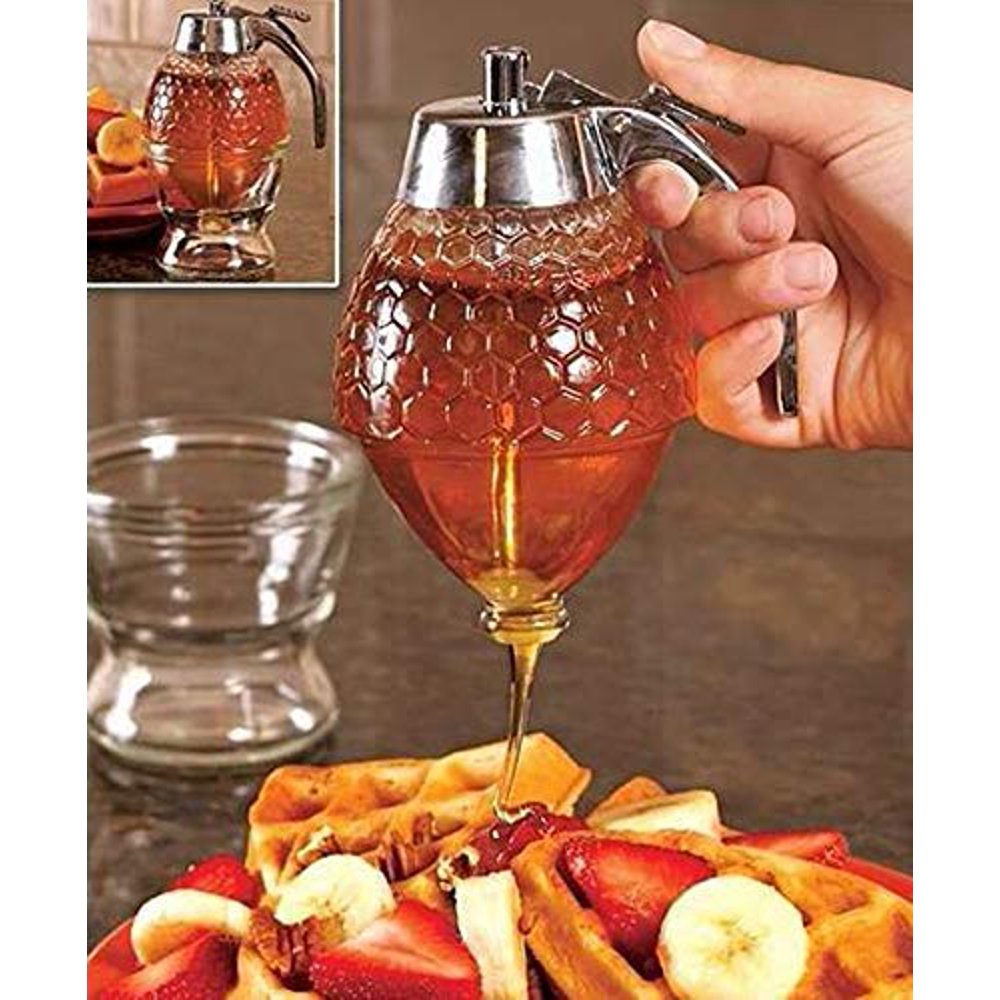 “Happyline”Sweet Bee No Drip Honey Dispenser Syrup Dispenser Includes