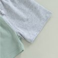 thumbnail image 4 of YTDSCS Infant Baby Boys Color Block Short Sleeve T-Shirt Tops + Elastic Waist Shorts Set 2PCS Outfit Summer Tees Shorts Tracksuit Set 6 Months -3 Years Old, 4 of 9