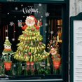 thumbnail image 3 of Pegatinas navideñas para ventana, calcomanías de dibujos animados de Papá Noel, árbol de Navidad, muñeco de nieve, calcomanía de vidrio, decoraciones de Feliz Navidad para el hogar, Año Nuevo 2024, 3 of 4