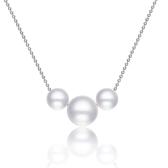 GOSFRY Dainty Simulated Pearl Pendant Necklaces for Women Delicate Everyday Wedding Jewelry Gift
