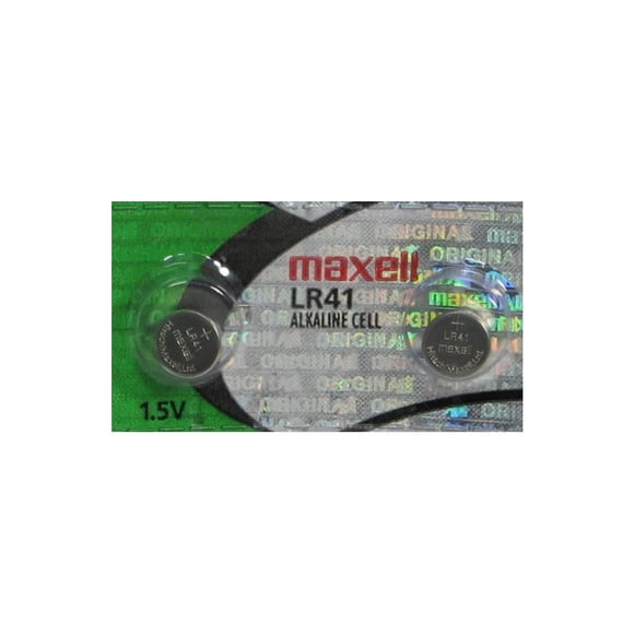 Maxell LR41 - 192 Alkaline Button Battery 1.5V - 2 Pack