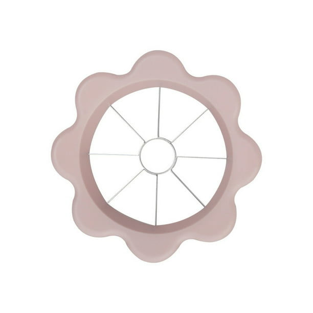 Cortador de frutas Cateissary Con marco de plástico 8 rebanadas herramienta multifunción para Cocina y Comedor Rosa
