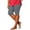 *1-Gray, variant on Women's Plus Size Stretchy Bermuda Shorts , Scalloped Hem Knee-Length Shorts For Women , Ladies' Summer Slim Butt Lift Leggings,Wine,L-5XL