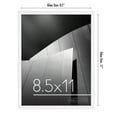 thumbnail image 2 of Americanflat 8.5x11 Picture Frame, Plastic and shatter-resistant glass, portrait and landscape display, White, 2 of 5