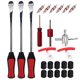 thumbnail image 2 of 24 unids/set de palancas de neumáticos de coche protectores de llanta Ndcxsfigh roja núcleos de válvulas Kit de tapas de herramientas, 2 of 8