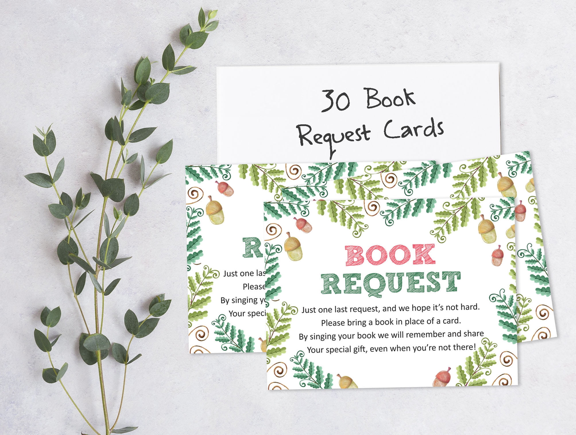 Inkdotpot 30Floral Gender Neutral Baby Shower Book Request Cards Bring A Book Instead Of A Card Baby Shower Invitations Inserts Games