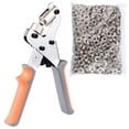 thumbnail image 2 of Yescom Handheld 3/8"(10mm) Eyelets Grommets Portable Manual Machine Press Punch Hole Punch Tool Kit, 500pcs Set Washer, 2 of 11