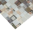 thumbnail image 3 of 10 pack Beige 12.4 in. x 12.6 in. Polished Mini Versailles Glass Mosaic Floor and Wall Tile (10.85 sq. ft./Case), 3 of 5