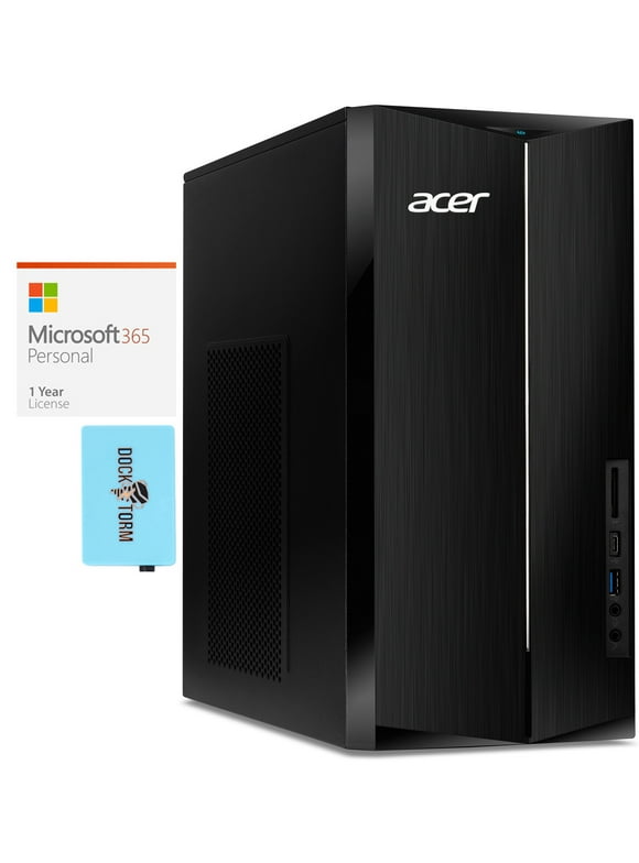 Acer Aspire TC TC-1780-UA92 Home/Business Desktop (Intel i5-13400 10-Core, Intel UHD 730, 8GB RAM, 512GB PCIe SSD, Wifi, Win 10 Pro) with Microsoft 365 Personal , Dockztorm Hub