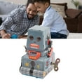 thumbnail image 1 of Juguete Robot De Cuerda, Robot De Mecanismo De Operación Simple, Hojalata Hecha A Mano, Accesorio Decorativo Coleccionable Para Regalo De Cumpleaños, 1 of 7