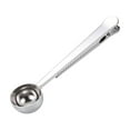 thumbnail image 2 of Leodye 1PCS Stainless Steel Coffee Measuring Spoon Multifunctional Food Sealing Clip Seasoning Spoon for Kitchen Baking -6.69*1.38IN, 2 of 3
