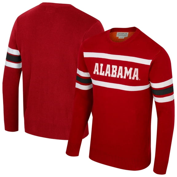 Unisex Uscape Apparel Crimson Alabama Crimson Tide Renew Knit Vintage Pullover Sweater