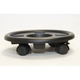 thumbnail image 4 of (2 pack) Mainstays 14.5 inch Round Resin Black Plant Caddy with 4 Locking Wheels, 4 of 5