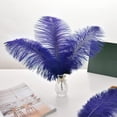 thumbnail image 6 of 8-10 inch (20-25cm) Natural Ostrich Feathers for Wedding Centerpieces Home Decoration,Flower Arrangement,DIY Christmas Decorations (20 Pcs,Royal Blue), 6 of 8
