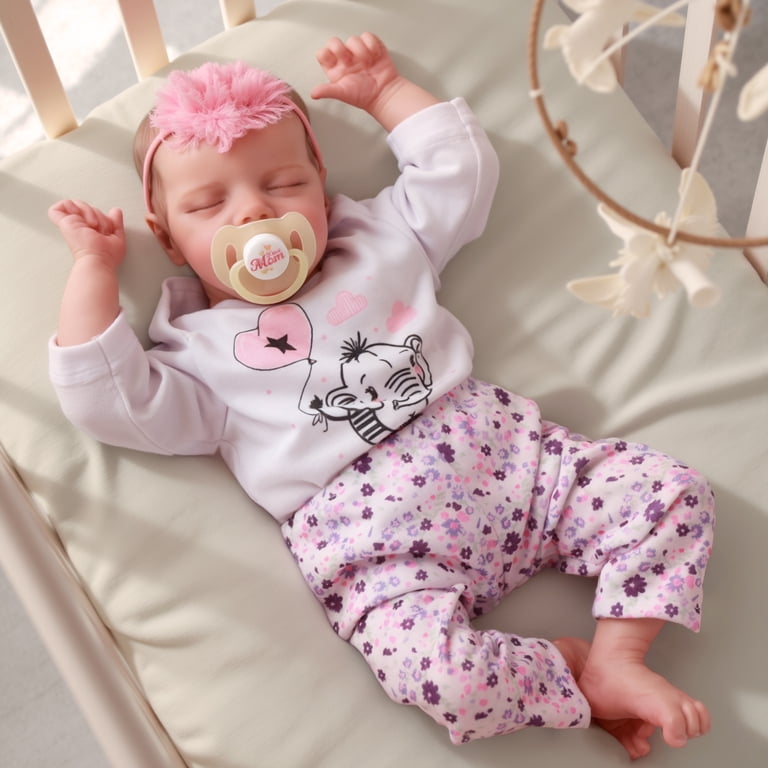 RSG 17-inch Reborn Baby Dolls, Newborn Baby Dolls Soft Cloth Body