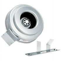 Fantech Steel 13"D,15.3"H,5.9"W Inline Duct Fan 56002