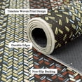 thumbnail image 2 of 8' x 10' Braided Jute Print Area Rug Washable Non-Slip Pet Friendly Carpet with Concentric Design, Stain Resistant for Living Room, Bedroom & Home Office, 2 of 8