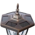 thumbnail image 6 of StratHeavy Duty Cast Aluminum Mailbox with Post, Solar Post Light Combination Kit for Outside, Decorative Modern Mailbox with Fluted Base, Large Mail Box for Curb or Driveway, 6 of 13