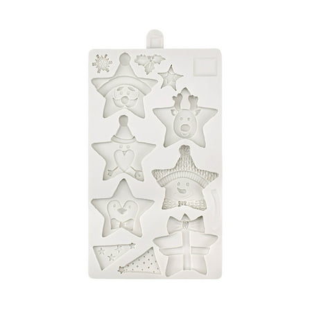 

Naioewe Mini Cupcake Liners Christmas Collection Fondant Cake Mould Chocolate Mould Cake Decoration Silicone Mould Chocolate Mould