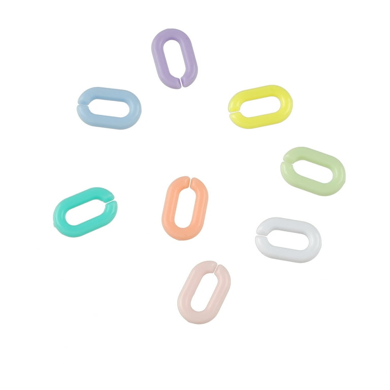 12 Packs: 400 ct. (4,800 total) Pastel Plastic Chain Links by