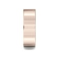 thumbnail image 3 of Benchmark� 14k Rose Gold 8mm Comfort-fit Satin-finished Carved Design Wedding Band Ring, 3 of 7