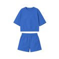 thumbnail image 6 of Sheghy Womens Summer Sets Cotton Women Casual Resort 2 Piece Set Sleeveless Stand Collar Striped Half Button Top & Elastic Waist Shorts, 6 of 9