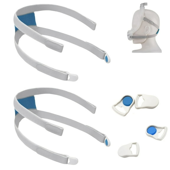 2Pcs Replacement Headgear Straps for F30i with Clips, Soft and Comfortable Headband