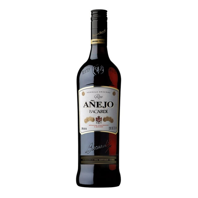 Caja de 12 Ron Bacardí Añejo 750 ml