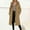 Brown#02, variant on Yteetum Trench Coat Women Single Breasted Notched Lapel Collar Pea Coats Outwear Womens Casual Solid Turndown Collar Long Sleeved Button Hooded Coat Woolen Wool Blend Jacket Fall Winter Clothes