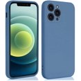 thumbnail image 1 of AslabCrew Étui iPhone 12 Protection Complète Silicone Couleur Unie Anti-Rayures TPU Robuste pour Téléphone Intelligent 6.1 Pouces, Bleu, 1 of 6