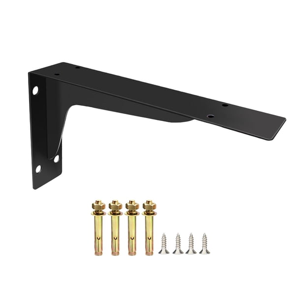 Trípode metálico para partición de fijación con soporte triangular engrosado con tornillos para pared 29cm