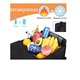 thumbnail image 3 of Organizador Cajuela Para Auto Premium Plegable Y Bolsa Malla Floreado Xtellar Negro, 3 of 3