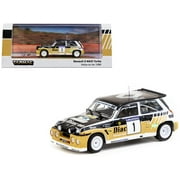Renault 5 MAXI Turbo #1 "Societe Diac" Winner "Rallye du Var" (1986) "Hobby64" Series 1/64 Diecast Model by Tarmac Works