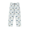 thumbnail image 6 of Uemuo Music Shark Pattern Men's Wide Leg Palazzo Lounge Pants with Pockets Light Weight Loose Comfy Casual Pajama Pants-Large, 6 of 9