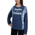 thumbnail image 2 of Ladies NFL Houston Texans Recoup French Terry Long Sleeve Top, 2 of 2