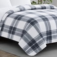 thumbnail image 6 of Cannon Cozy Teddy Blue and Cream Polyester 1-Piece Twin XL Blanket, plaid themed, for Men and Women, OEKO-TEX Certified Confidence, 6 of 6