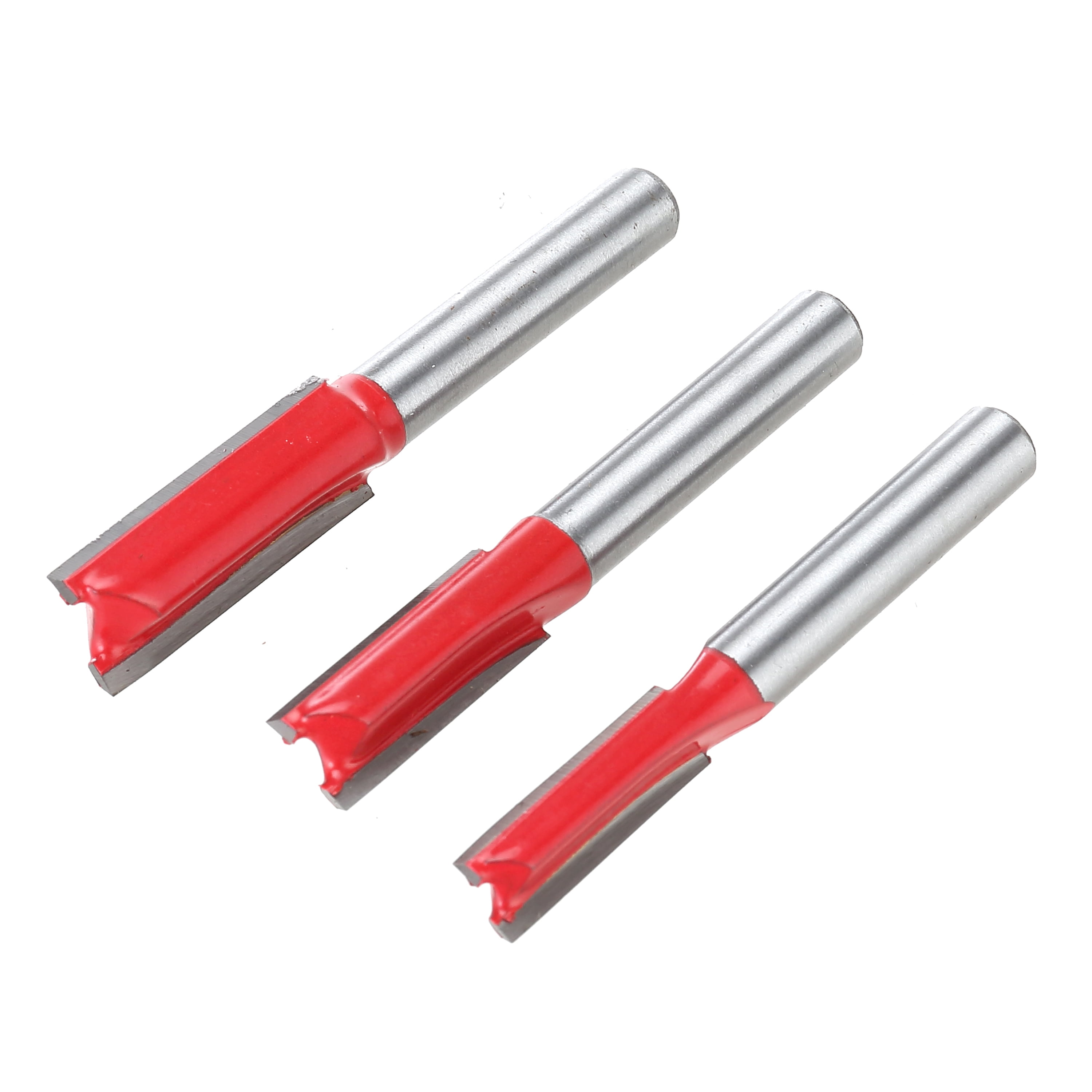 Hyper Tough 3 Piece Straight Router Bit Set