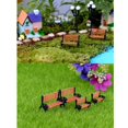 thumbnail image 4 of destyer Miniature Chair Mini Desk Space Saving Festival Accessories Entertainment Fine Workmanship Compact Size Doll Bench DIY Prop Small, 4 of 9