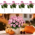 thumbnail image 7 of Artificial Geraniums Outdoor Flowers, Fake Silk Plants with Blooms, UV Resistant Plastic Greenery, Spring Floral Decor, Artificial Flowers for Garden Porch Planter Decoration, 7 of 7