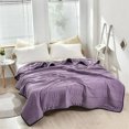 thumbnail image 1 of Essentiels Ménagers Couvre-Lit Violet, 1 of 3